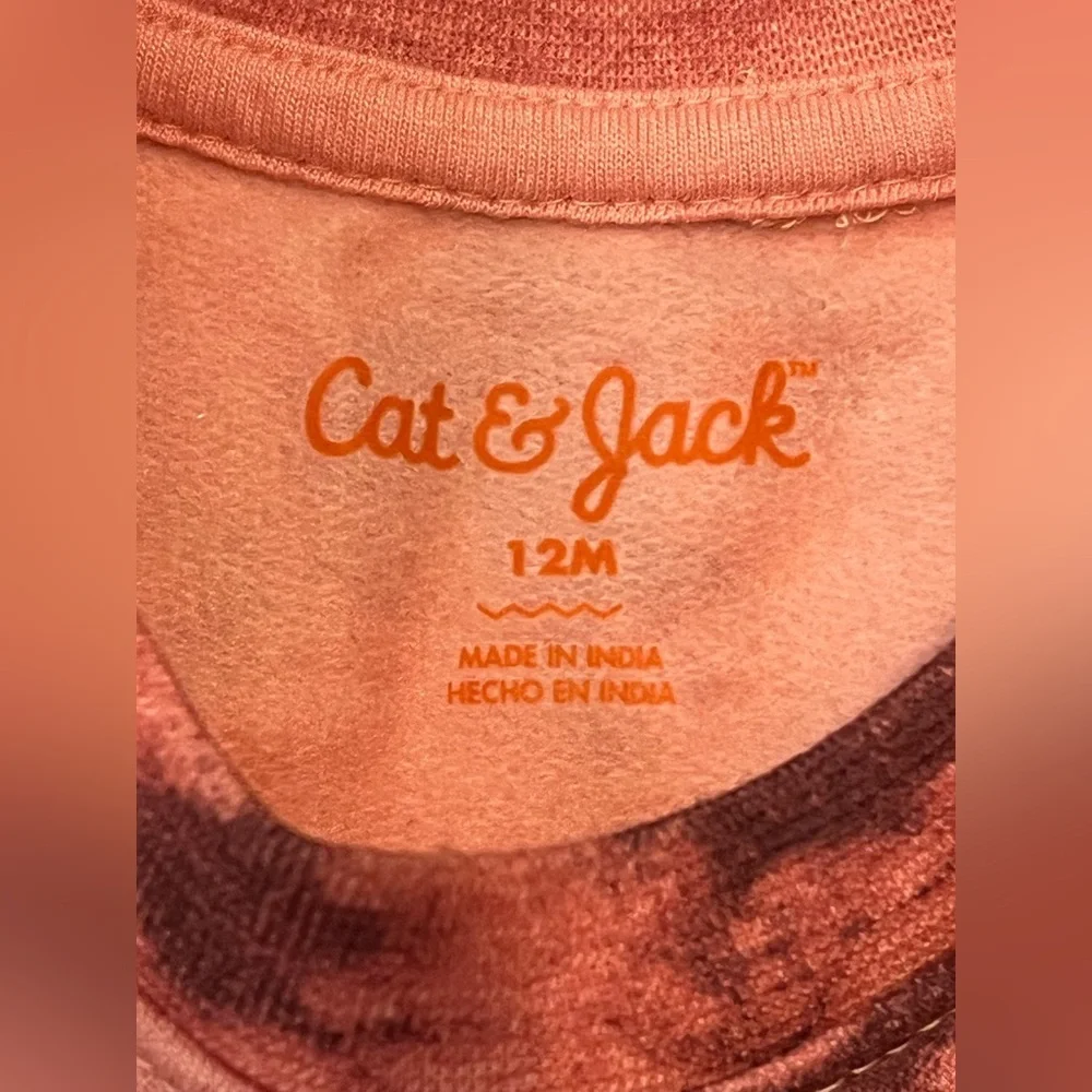 Cat & Jack Kids Tie-Dye Sweatsuit Long Sleeve Sweatshirt & Jogger Set 12 Months